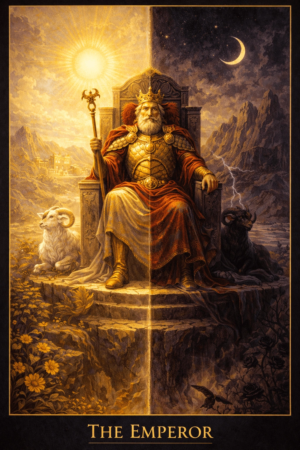 Cesarz IV — karta Tarota